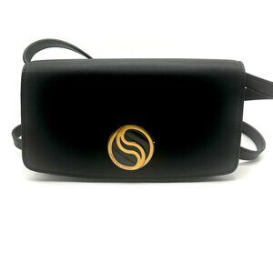 Stella McCartney S-Wave Vegan Leather Clutch Crossbody Bag NEW